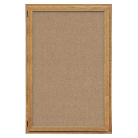 United Visual Products Indoor Enclosed Combo Board, 72"x36", Satin Frame/Burgundy & Cobalt UVCB7236-BURGUN-COBACC
